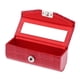thumbnail image 2 of Estuche para lápiz labial de cuero, caja de almacenamiento con espejo para bolso rojo, 2 of 5