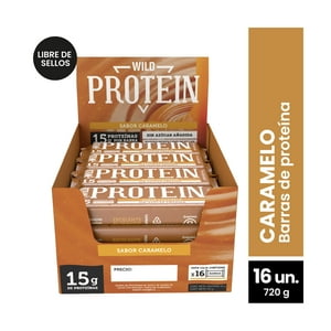 Wild Protein - Bar Proteina Caramelo 45G 16U