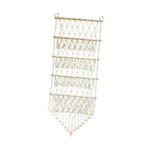 Bothyi - Organizador Colgante Almacenamiento De Juguetes De Peluche Hamaca De Red De Animales De Peluche Para Revistas Beige