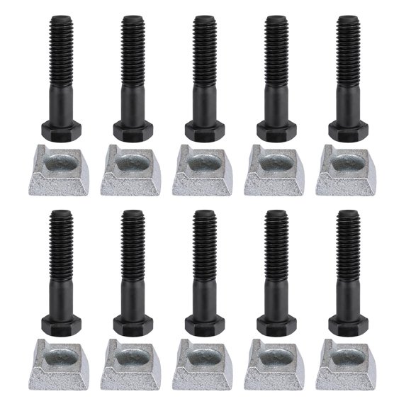 Tornillos SyunsXoon paquete de 10, hexagonal 1/2" x 2-1/2" de rosca