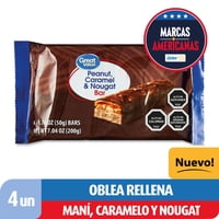 Chocolate En Barra Con Maní, Caramelo Y Nougat 200 G Great Value