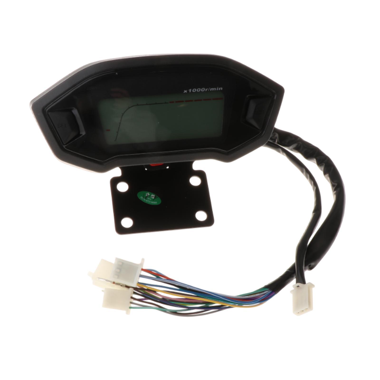 Ioensy - Instrumento Digital Lcd Modificado Para Motocicleta, Indicador Digital Universal Para Quad Bike
