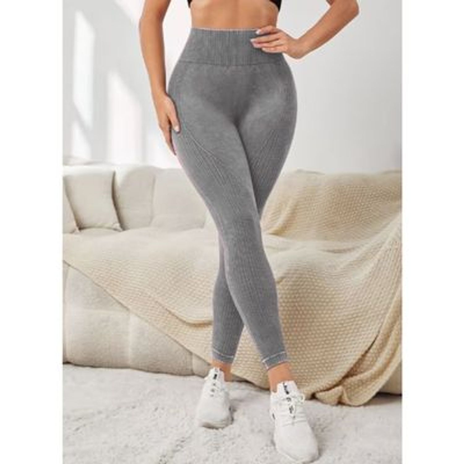 Likeshop - Calza Mujer Deportiva Fitness Gym Tiro Alto Levanta Cola 9002