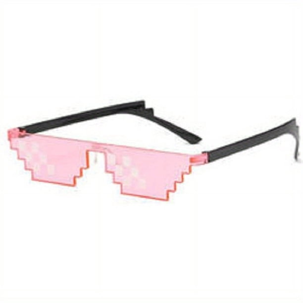 Mosaic Print Rimless Fashion Glasses For Women Men Color Block Irregular Frame Sunglasses Flat Top Eyewear