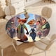 thumbnail image 4 of Zootopia theme Fitted Round Tablecloths Elastic Edged Table Covers Waterproof Table Cloth For Kitchen Holiday Party Tables Decor 150cm, 4 of 6
