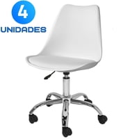 Eames - Silla Oficina Acolchada Tulip, Escritorio, X4