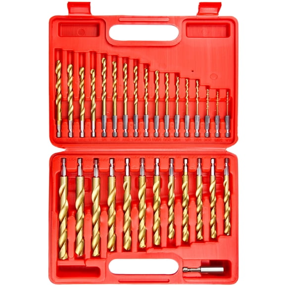 Juego de 30 brocas helicoidales con recubrimiento de titanio wesleydrill