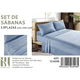thumbnail image 1 of Set De Sabanas 2 Plazas Color Azul Com Lago 150 Hilos + 2 Funda De Almohada, 1 of 2