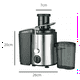 thumbnail image 5 of Extractor De Jugos Saca Verduras Frutas Eléctrico Haeger 800W, 5 of 5
