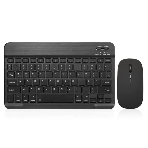 Teclado Bluetooth Guiheng Ultradelgado Recargable 25 cm Negro