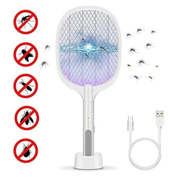 𝗠𝗔𝗧𝗔𝗠𝗢𝗦𝗖𝗔𝗦 𝗘𝗟𝗘́𝗖𝗧𝗥𝗜𝗖𝗢 𝗥𝗔𝗤𝗨𝗘𝗧𝗔 INALAMBRICO MATA INSECTO RECARGABLE LAMPARA UV NC53 mosca, mosco, insecto, araña