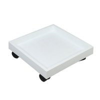 Magideal - Maceta Con Ruedas Para Mover Macetas, Bandeja Con Platillo Para Macetas Con Ruedas, Carrito Para Macetas, Soporte Rodante Para Plantas Para Jardín, Ma Blanco