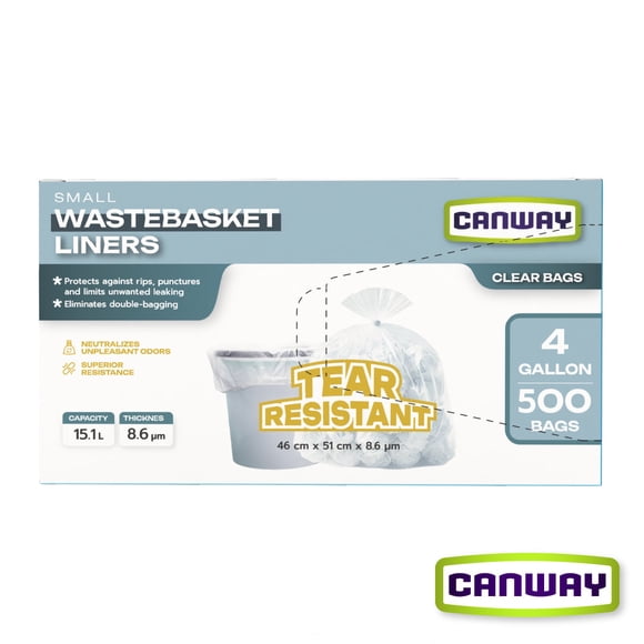 Bolsas Basura Papelero 46 x 51 cm Canway 500 un