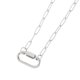 thumbnail image 1 of Collar CousinDIY Cadena Paperclip 18 in Plata Mosquetón, 1 of 3