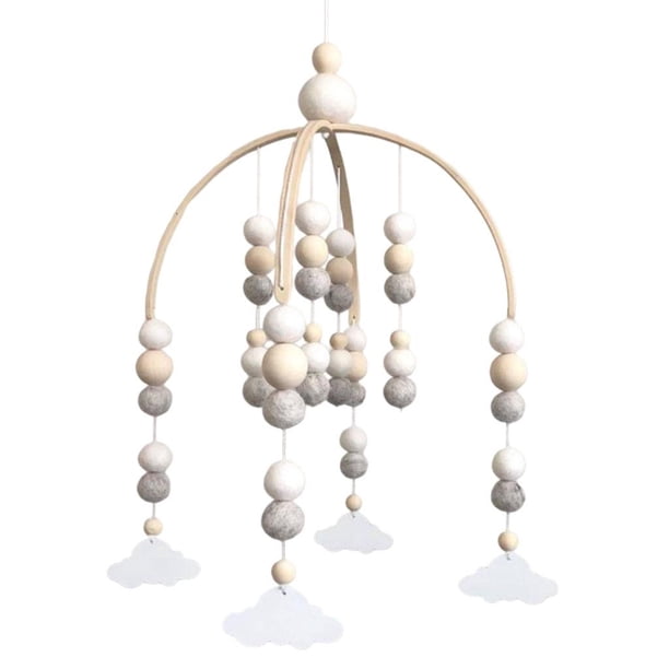 Campana De Madera Del Timbre Del Viento Del Viento Para La Decoración De La Colgante De Los Bebés Nube De Regalo Recién Nacido