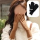 thumbnail image 4 of Guantes de invierno para mujer, cálidos guantes de punto de lana elásticos sin dedos con dedos para pantalla táctil., 4 of 5