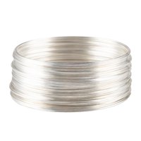 Magideal - 50 Bucles De Alambre De Joyería, Alambre De Metal Para Hombres Y Mujeres, Arte Multiusos, Accesorios Para Adultos, Alambre De Cuentas Para Fabricación Plata