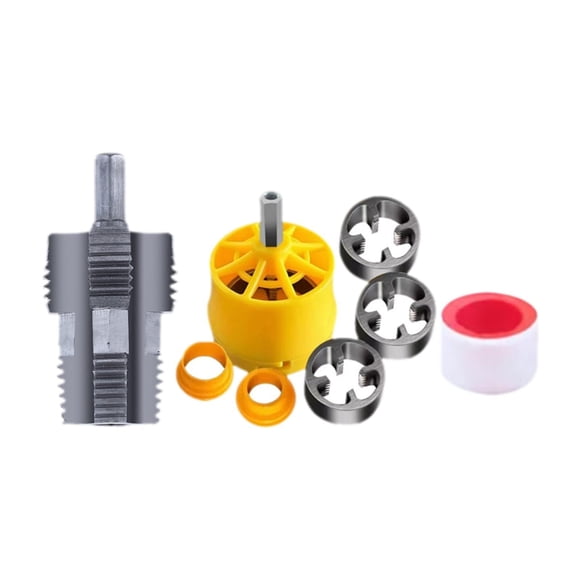 PVC Pipe Whosser Kit Manual Herramienta Manual Garaje Premium Con 1/2 "/3/4"/1 "Dies Sin Removedor De Alambre
