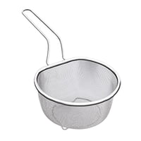 Magideal - Cesta De Drenaje De Cocina De Malla Para Alimentos Calientes, Utensilio De Cocina Para Servir Alimentos, Cesta Para Freír Resistente, Cesta Para Pasta Malla Fina De 18 Cm