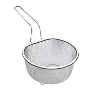 Magideal - Cesta De Drenaje De Cocina De Malla Para Alimentos Calientes, Utensilio De Cocina Para Servir Alimentos, Cesta Para Freír Resistente, Cesta Para Pasta Malla Fina De 18 Cm