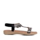 thumbnail image 1 of Sandalia Plana Negro Casual Js52 Mujer, 1 of 3