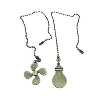 Magideal - Ventilador De Techo De Estilo Vintage, Conector De Cadena De Tracción, Cadena De Extensión De Ventilador De Metal Decorativa Para Interruptor De , Estilo A