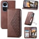 thumbnail image 1 of Funda Flip FOXDOCK para OPPO Reno 10 5G , Estilo Billetera con Diseño Rombo, Correa de Mano y Soporte, Uso Diario, 1 of 6