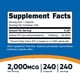 thumbnail image 2 of Suplemento De Vitamina B12 2000 Mcg 240 Cápsulas, 2 of 3