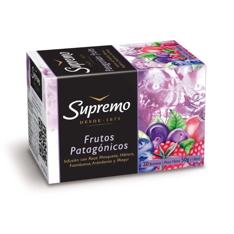 Té Frutos Patagón Supremo Caja