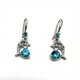 thumbnail image 3 of 925 Silver Plating Cute White Dolphin Drop Earrings For Women Animal Earrings Jewelry, 3 of 3