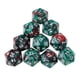 thumbnail image 5 of 10pcs / Set Dados D20 De 20 Caras Para TRPG Game Green Coffee, 5 of 5
