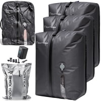 Bolsa De Viaje De Compresión Al Vacío Blackvoyage Reutilizable De 18 Litros, Paquete De 3