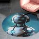 thumbnail image 4 of mi amigo robot Alfombra Redonda de Felpa Coral, Antideslizante, No Desprende Pelusas, Lavable y Duradera para Salón, Dormitorio y Habitación de Niños 60cm, 4 of 6