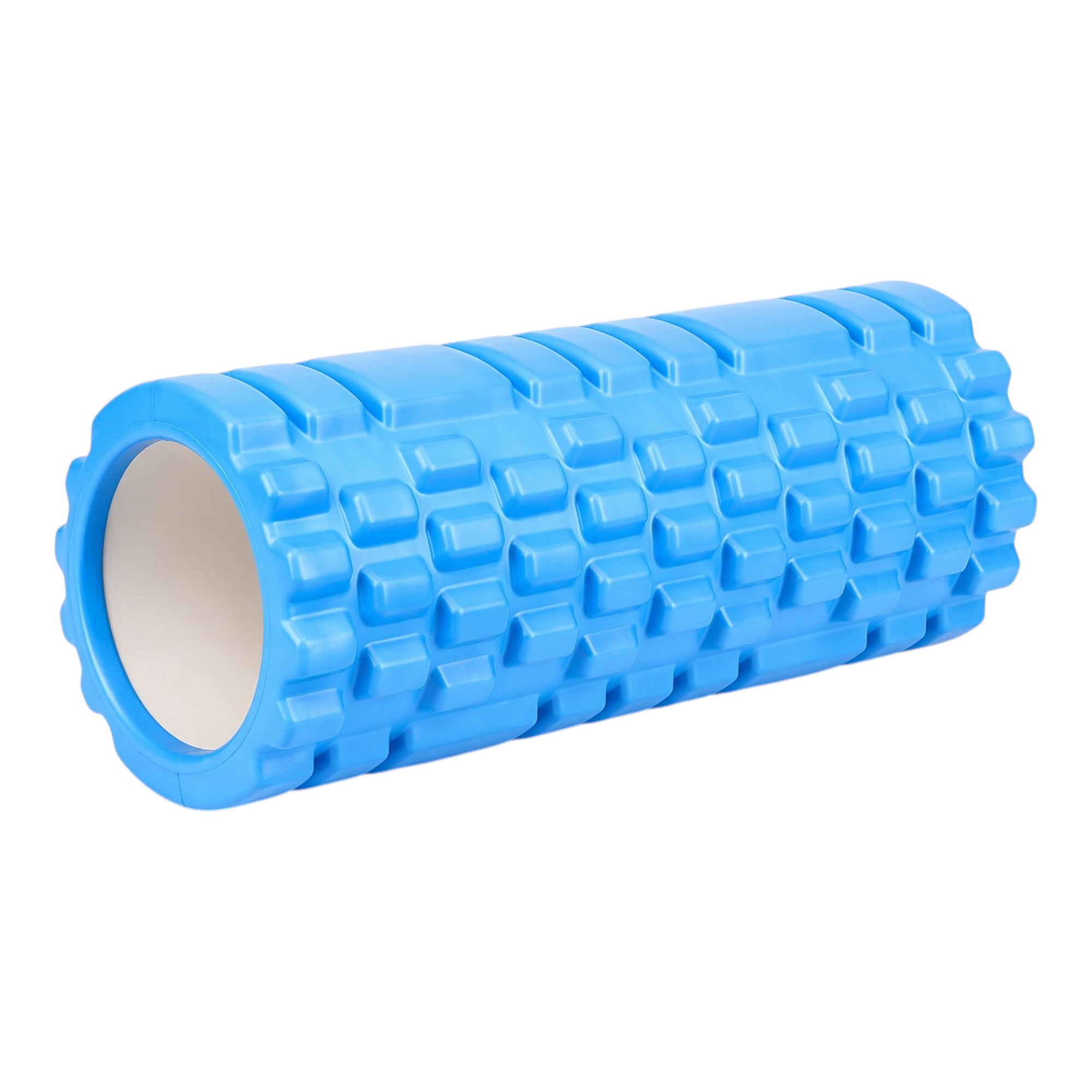 Pwrfitness - Rodillo De Masaje Foam Roller Texturizado 14x33 Cm Para Yoga Pilates Fitness Celeste