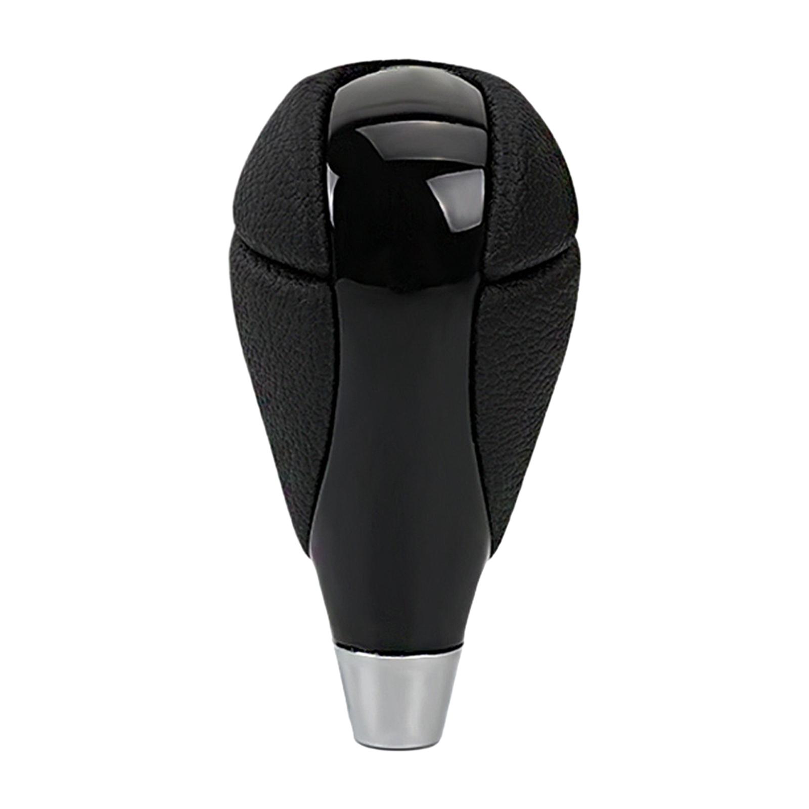 Magideal - Perilla De Cambio De Marchas Para Coche, Perilla De Cambio De Marchas Automática, Piezas De Repuesto De Alto Rendimiento Premium, Cuero Pu Duradero Pa Negro