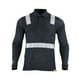 thumbnail image 1 of Polera Polo Hibrida Cinta Reflectiva Manga Larga Azul Talla M, 1 of 3
