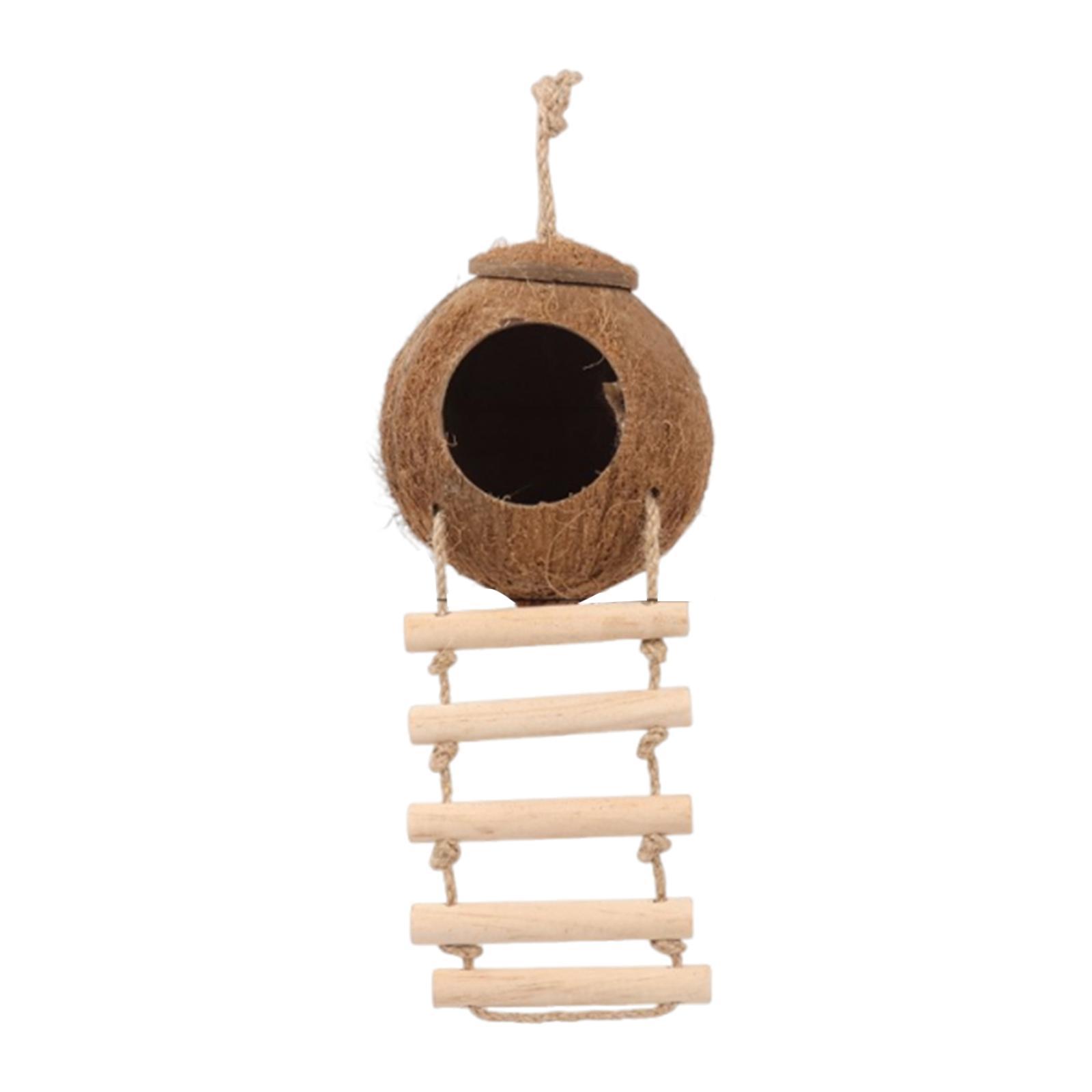 Magideal - Escondite De Para Pájaros Con Escalera, Refugio Portátil Para Pájaros, Caseta Para Animales Pequeños, Jaula De Cría, Nido Para Pájaros Canarios Y