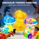 thumbnail image 4 of Set de pintura Art Craft Kit Klever Kits con luz nocturna con forma de dinosaurio, 4 of 9