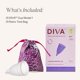 thumbnail image 2 of Copa menstrual DIVA Cup Modelo 1 de silicona de grado médico, 2 of 8