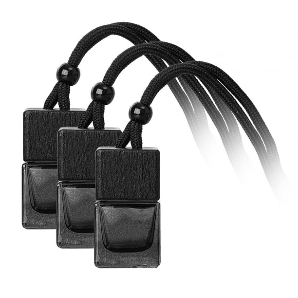 3 Uds Botellas De Perfume Para Coche Colgantes 8ml Botellas Decorativas Difusoras Colgantes Para Coche Negro