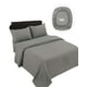 thumbnail image 2 of Juego De Sabanas De 500 Hilos 1 Plaza Gris, 2 of 4