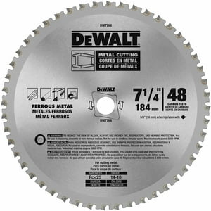 Hoja De Sierra Circular Dewalt Dwa7766, 7 1/4 Pulgadas, 48 Dientes