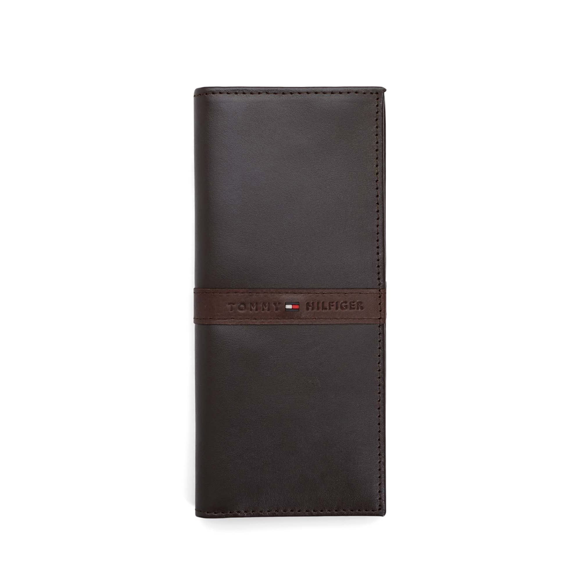 Cartera De Cuero Tommy Hilfiger Para Hombre Estilo Secretary Marrón Ranger