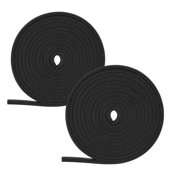 Cinta de cuero para guante de béisbol TOFL 183 cm negro (paquete de 4)