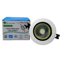 Green E - Foco Embutido Led 12W Luz Fría Blanco