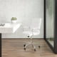 thumbnail image 2 of Silla de escritorio Flash Furniture Whitney con respaldo medio de cuero blanco, 2 of 9