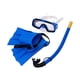 thumbnail image 1 of Conjunto De Snorkel Gafas De Natación Tubo De Respiración Ajustable Para Buceo De Verano Al Aire Libre Azul EUSize 25 A 30, 1 of 5