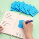 thumbnail image 2 of Notas adhesivas 3x3, color azul, 6 blocs, 100 hojas/bloc, 2 of 6