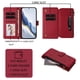 thumbnail image 5 of Funda Cartera Mariposa para [Google Pixel 8A] con Soporte y Cremallera Rojo, 5 of 6