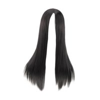 Magideal - Peluca Sintética Negra Recta De 70Cm De Largo Para Mujer, Pelucas Encantadoras Y Transpirables Elegantes Para Disfraz De Cosplay, Pelucas De Cumpleaño